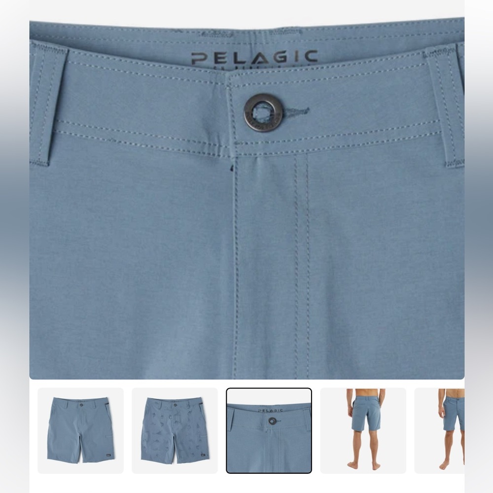 Pelagic Mako Deep Sea Hybrid Shorts - Size 30 - Picture 3 of 4